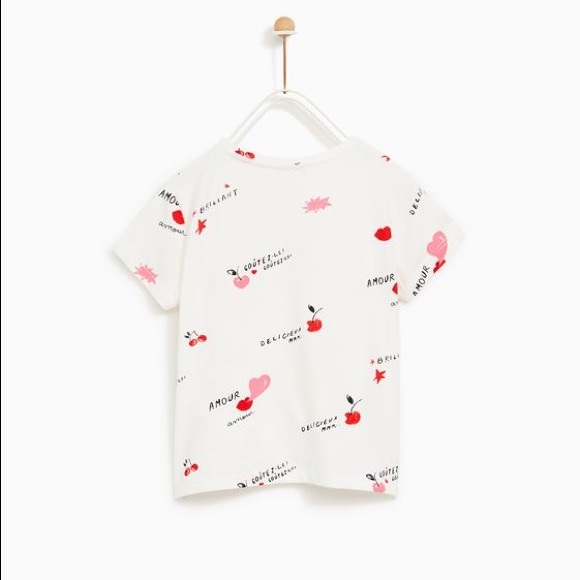 Zara Shirts & Tops Zara Girls Pearl Tshirt Poshmark